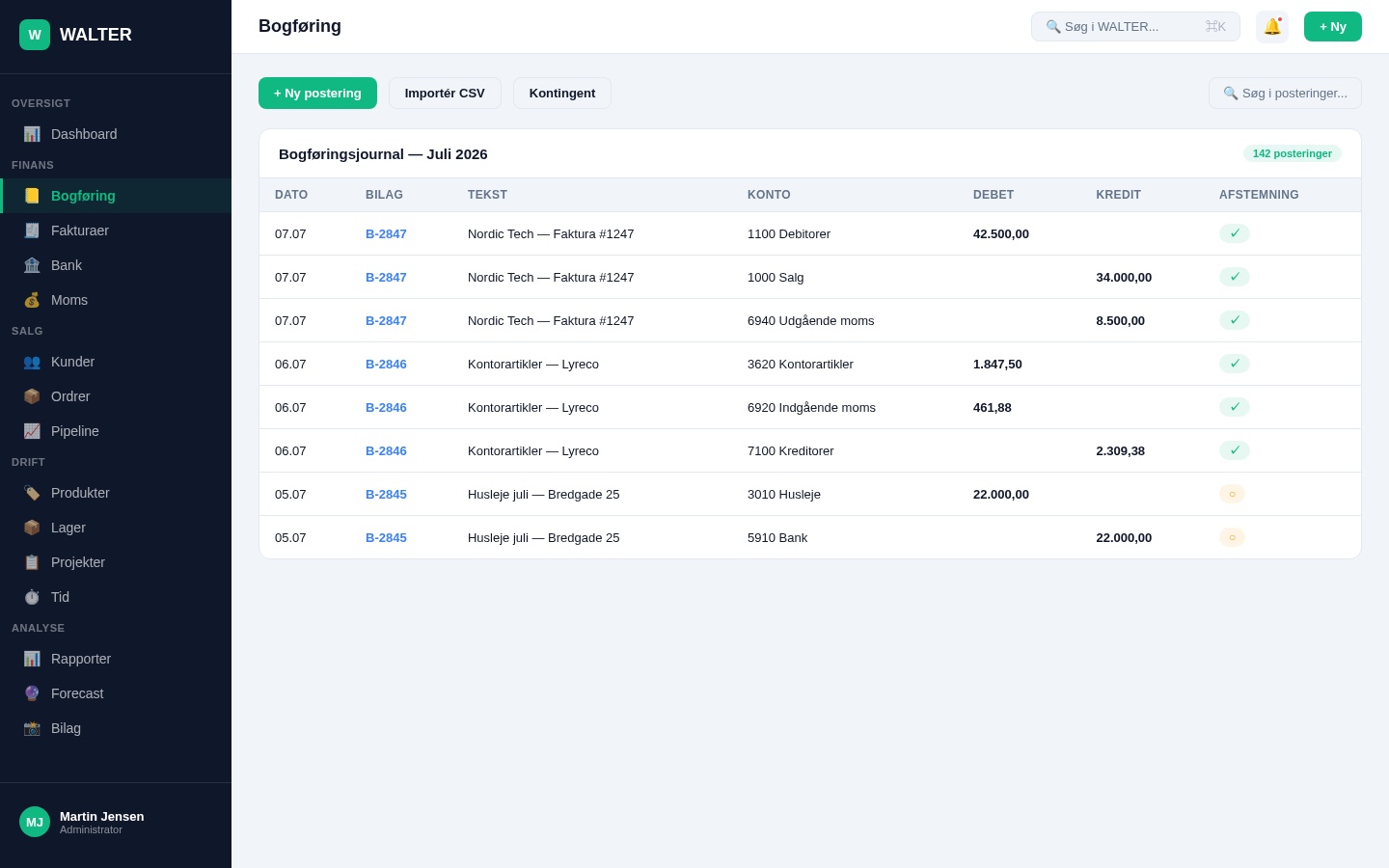 Bogføring — Automatisk kontering med AI